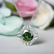 1.0 Ct Diamond Classic Pendant Necklace-Evani Naomi Jewelry