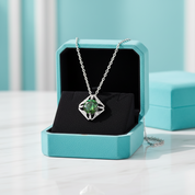 1.0 Ct Classic Emerald Birthstone Pendant Necklace-Evani Jewelry