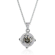 1.0 Ct Diamond Clavicle Pendant Necklace-Evani Naomi Jewelry