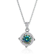 1.0 Ct Diamond Clavicle Pendant Necklace-Evani Naomi Jewelry