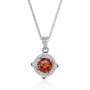 1.0 Ct Diamond Clavicle Pendant Necklace-Evani Naomi Jewelry