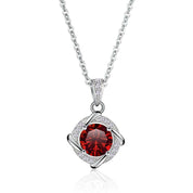 1.0 Ct Diamond Clavicle Pendant Necklace-Evani Naomi Jewelry