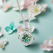 1.0 Ct Diamond Clavicle Pendant Necklace-Evani Naomi Jewelry