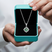 1.0 Ct Peridot Clavicle Pendant Necklace-Evani Jewelry