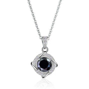 1.0 Ct Diamond Clavicle Pendant Necklace-Evani Naomi Jewelry