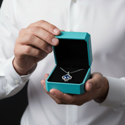 1.0 Ct Sapphire Birthstone Clover Pendant Necklace-Evani Jewelry