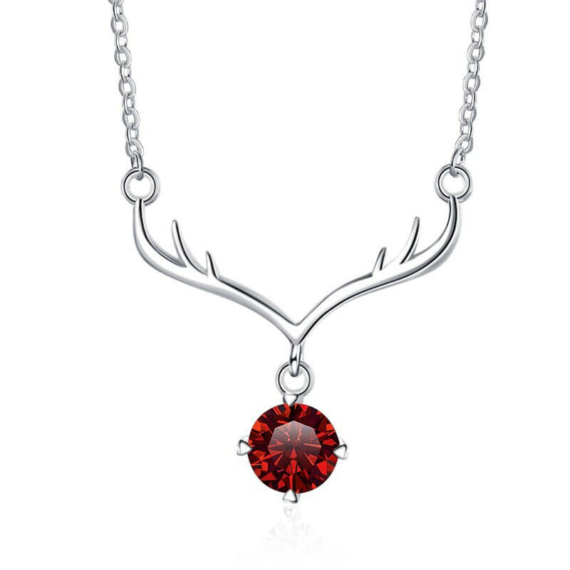 1.0 Ct Diamond Deer Pendant Necklace-Evani Naomi Jewelry