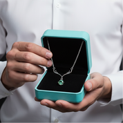 1.0 Ct Peridot Birthstone Deer Pendant Necklace-Evani Jewelry