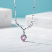 1.0 Ct Deer Tourmaline Birthstone Pendant Necklace
