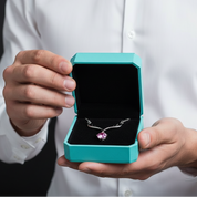 1.0 Ct Deer Tourmaline Birthstone Pendant Necklace