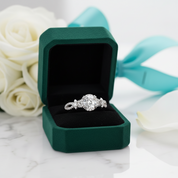 1.0 Ct Diamond Option Engagement Ring with Flower
