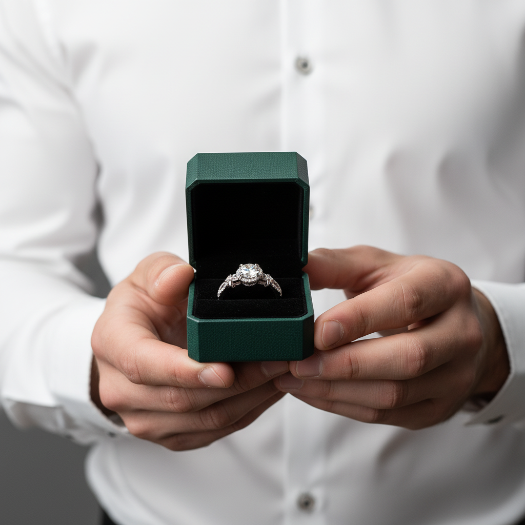 1.0 Ct Diamond Option Engagement Ring with Flower