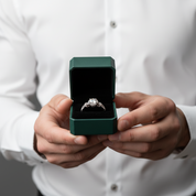 1.0 Ct Diamond Option Engagement Ring with Flower