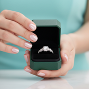1.0 Ct Diamond Option Engagement Ring with Flower