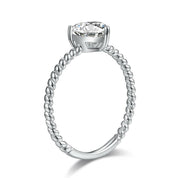 1.0 Ct Heart Cut Diamond Engagement Ring-Evani Naomi Jewelry