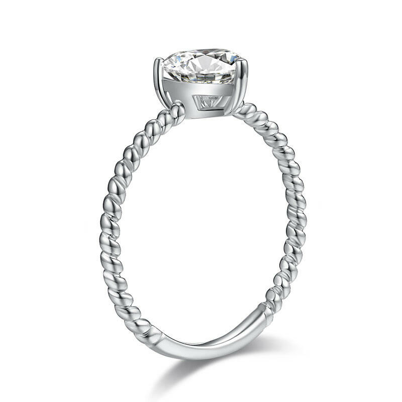 1.0 Ct Heart Cut Diamond Engagement Ring-Evani Naomi Jewelry