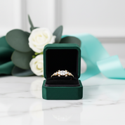 1.0 Ct Marquise Cut Diamond OptionClassic 18k Gold Engagement Ring