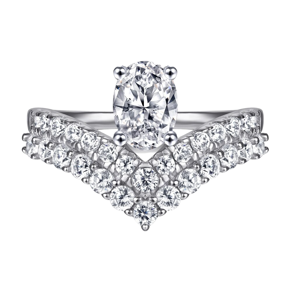 1.0 Ct Oval Cut Diamond Engagement Ring-Evani Naomi Jewelry
