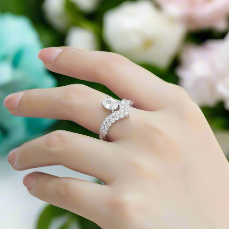 1.0 Ct Oval Cut Diamond Engagement Ring-Evani Naomi Jewelry