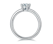 1.0 Ct Oval-Cut Solitaire Diamond Engagement Ring-Evani Naomi Jewelry