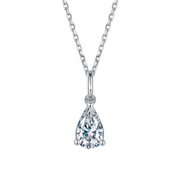 1.0 Ct Pear Diamond Classic Stud Earrings and Necklace-Evani Naomi Jewelry