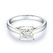 1.0 Ct Princess Cut 14K White Gold Engagement-Evani Naomi Jewelry