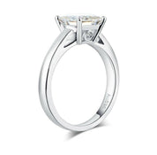 1.0 Ct Princess Cut 14K White Gold Engagement-Evani Naomi Jewelry