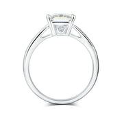 1.0 Ct Princess Cut 14K White Gold Engagement-Evani Naomi Jewelry