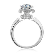 1.0 Ct Round Cut Antique Style Diamond Engagement Ring-Evani Naomi Jewelry