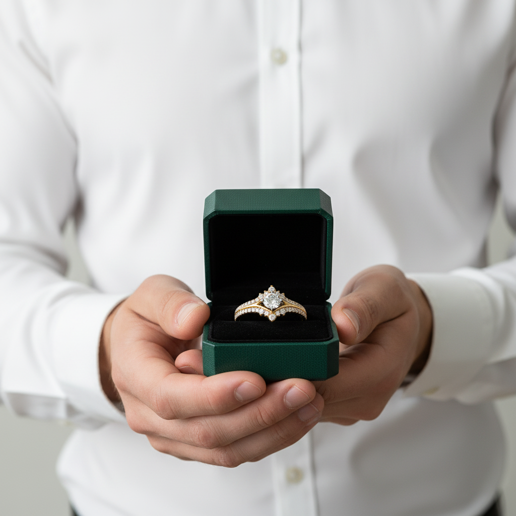 1.0 Ct Round Cut Diamond Option 14k Yellow Gold Engagement Ring - Evani Naomi Jewelry