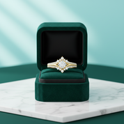 1.0 Ct Round Cut Diamond Option 14k Yellow Gold Engagement Ring - Evani Naomi Jewelry