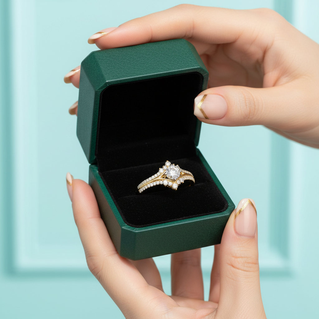 1.0 Ct Round Cut Diamond Option 14k Yellow Gold Engagement Ring - Evani Naomi Jewelry