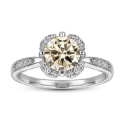 1.0 Ct Round Cut Diamond Engagement Ring-Evani Naomi Jewelry