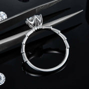 1.0 Ct Round Cut Diamond Engagement Ring-Evani Naomi Jewelry
