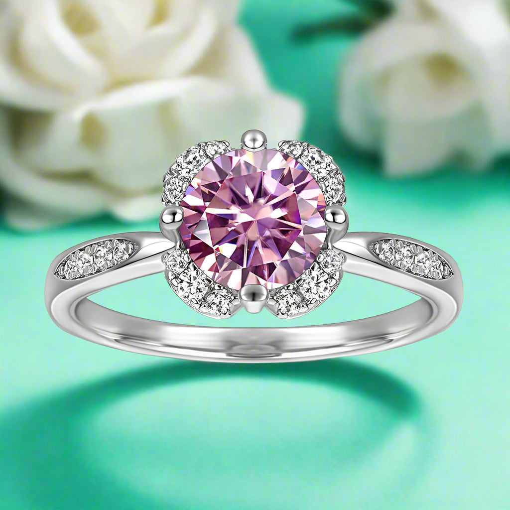 1.0 Ct Round Cut Diamond Engagement Ring-Evani Naomi Jewelry