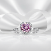 1.0 Ct Round Cut Tourmaline Birthstone Engagement Ring