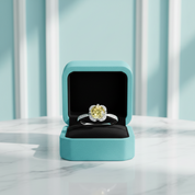 1.0 Ct Topaz and Citrine Round Cut Birthstone Engagement Ring