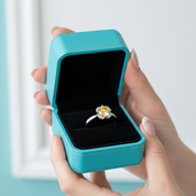 1.0 Ct Topaz and Citrine Round Cut Birthstone Engagement Ring