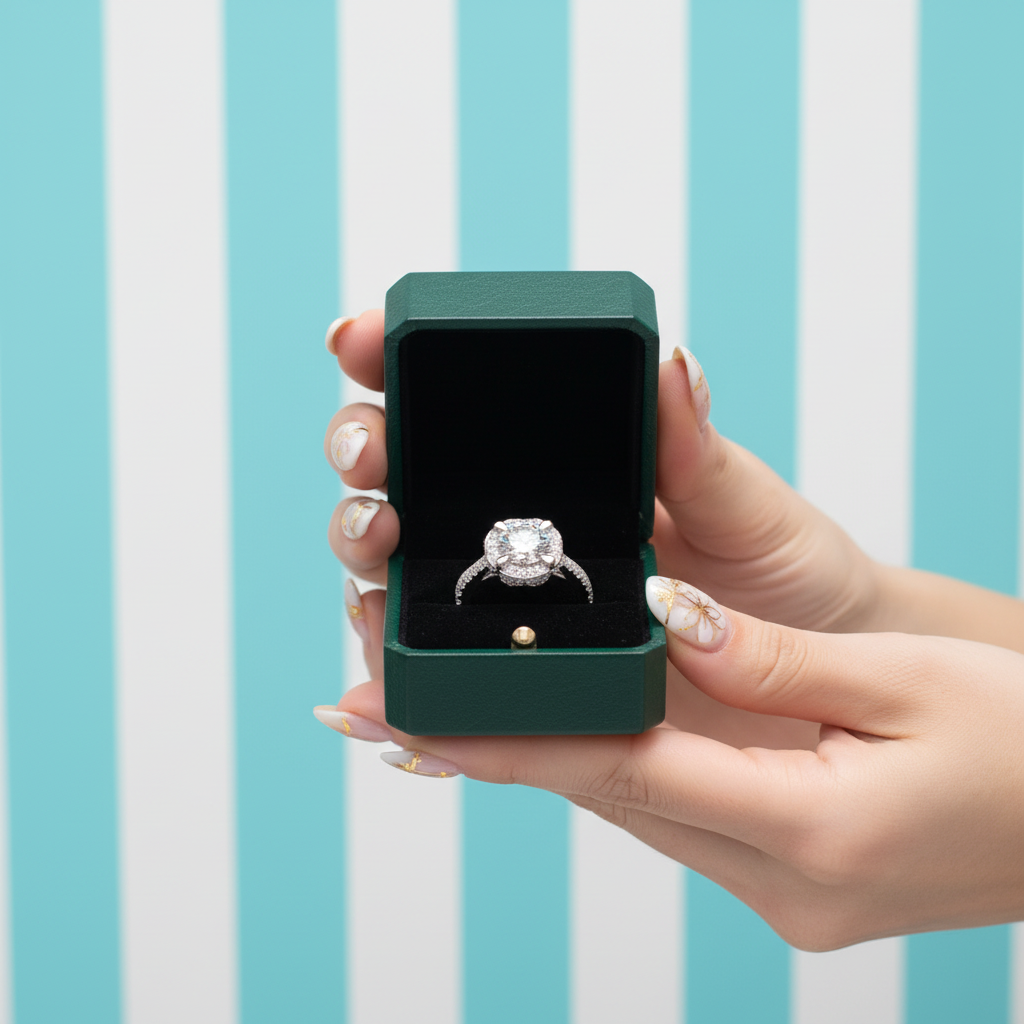 1.0 Ct Round Cut Diamond Option Engagement Ring - Evani Naomi Jewelry