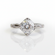 1.0 Ct Round Cut Diamond Option Engagement Ring - Evani Naomi Jewelry
