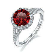 1.0 Ct Round Cut Diamond Halo Engagement Ring-Evani Naomi Jewelry