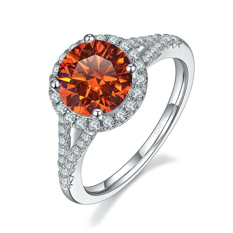 1.0 Ct Round Cut Diamond Halo Engagement Ring-Evani Naomi Jewelry