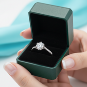1.0 Ct Round Cut Diamond Option Heart Prong Engagement Ring