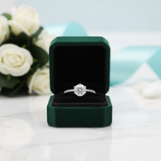 1.0 Ct Round Cut Diamond OptionHidden Halo Engagement Ring