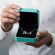 1.0 Ct Round Cut Peridot Love Necklace-Evani Jewelry