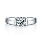 1.0 Ct Round Cut Diamond Men's Ring-Evani Naomi Jewelry