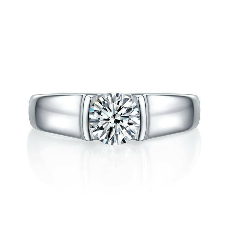 1.0 Ct Round Cut Diamond Men's Ring-Evani Naomi Jewelry