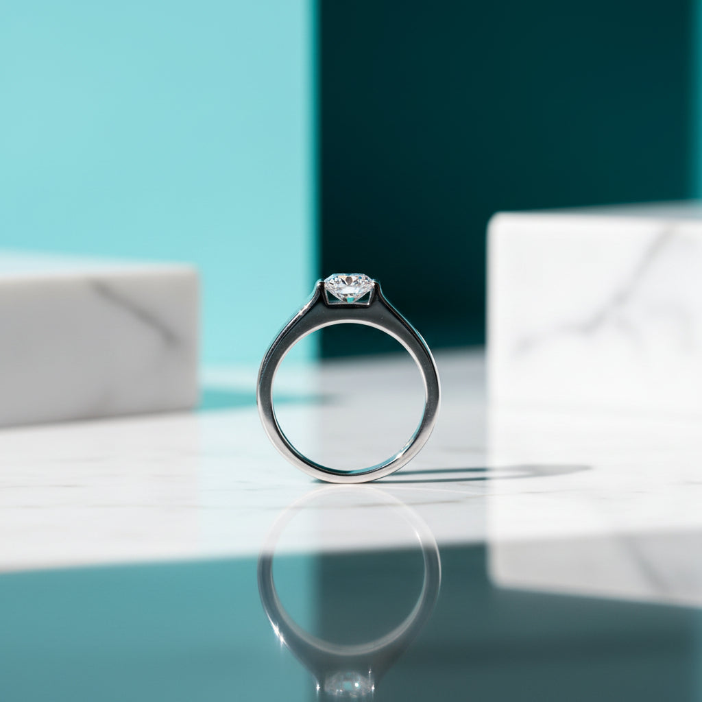 1.0 Ct Round Cut Diamond Men's Ring-Evani Jewelry