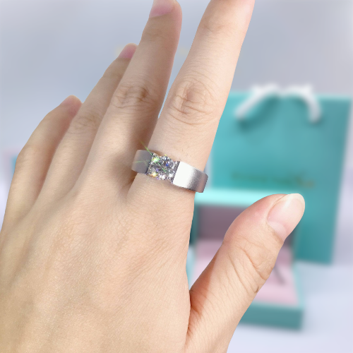 1.0 Ct Round Cut Diamond Men's Solitaire Wedding Ring-Evani Naomi Jewelry