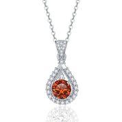 1.0 Ct Round Cut Diamond Pendant Necklace-Evani Naomi Jewelry
